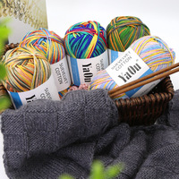 Mélange acrylique fil à tricoter aiguille fil pull écharpe boule de fil