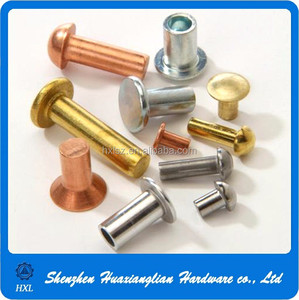Fabricante de sujetadores de hardware PIN personalizado din660 <span class=keywords><strong>DIN</strong></span> <span class=keywords><strong>660</strong></span> cabeza redonda <span class=keywords><strong>remache</strong></span> de cobre sólido - Product Image 2
