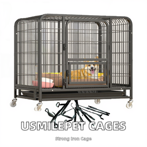 กรงสุนัขเหล็กระบายอากาศแข็งแรงสำหรับสุนัขขนาดใหญ่-ใช้ในร่ม - Product Image 2