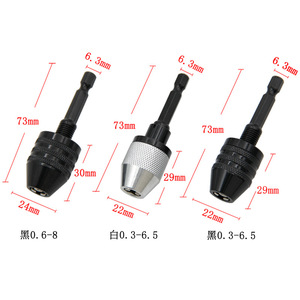 หัวจับดอกสว่านแบบไม่ใช้กุญแจ ขนาด 0.3-6.5 มม. แบบหกเหลี่ยม ยี่ห้อ Mr Drill สำหรับเครื่องเจาะ - Product Image 3