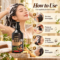 Shampo Ginseng Anti-Rambut Rontok, Pembersih Mendalam, Pengontrol Minyak, Penghilang Ketombe, Shampo Perangsang Pertumbuhan Rambut