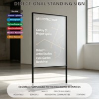 Panneaux de signalisation directionnelle LED multicolores personnalisés pour centres commerciaux, bureaux, propriétés, parcs industriels