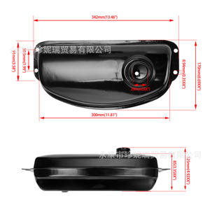 Bouchon de réservoir de carburant en acier Zhennerui pour mini kart 110cc, pièce de réparation et d'entretien avec 4 trous - Product Image 2