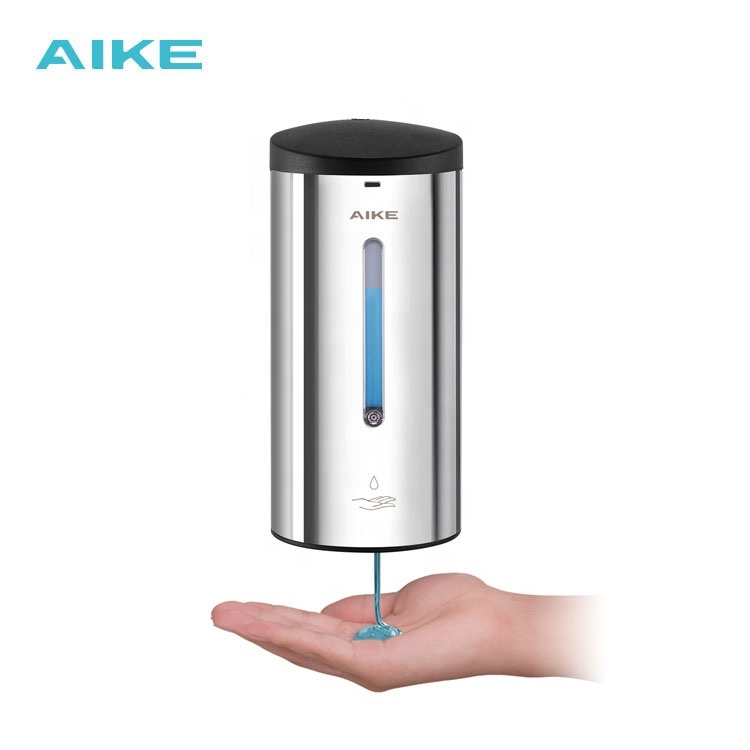 Китай AIKE AK1205 304 из нержавеющей стали настенное жидкое дезинфицирующее средство для рук Автоматический дозатор мыла