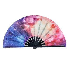 Abanico de mano colorido plegable, personalizado, de baile, de color, venta directa de fábrica - Product Image 3