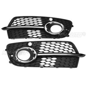 2pcs Car Front Bumper Fog <b>Lamp</b> Surround Grill Protector for Audi Q5 S-line 2013 2014 2015 2016 Fog Light Grill Grille Cover - Product Image 3