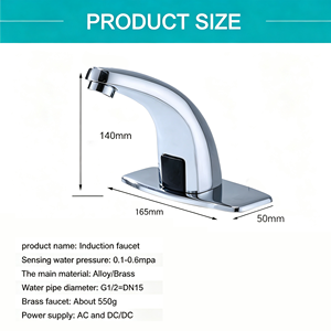 Grifo Automático con Sensor Infrarrojo para Agua Fría y Caliente, para Uso en Hoteles, Hospitales, Escuelas y Hogares - Product Image 5