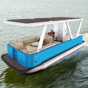 Bateau à ponton personnalisé, durable et zéro émission, avec moteur - Product Image 1