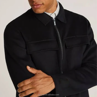 Fabricants de sweats à capuche de mode automne surdimensionné noir logo personnalisé veste zippée pour hommes vêtements manteaux