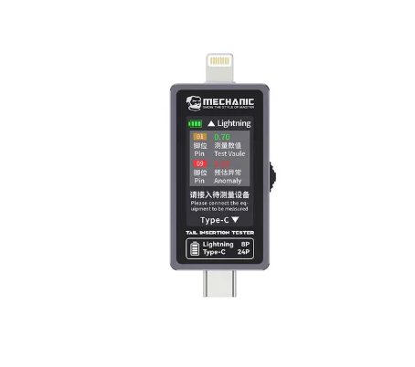 MECHANIC T-824 No Disassembly Required Mobile Phone Tail Insertion Detector Digital Display Current Power Check Tool iPhone