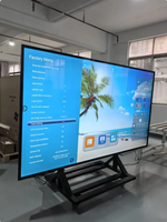 Écran interactif intelligent IR-Touch IFP 55-120 pouces 4K, 500 cd, tableau blanc interactif, système double OPS, affichage sur pied pour école et bureau