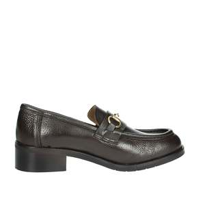Mocassino da Donna Veni Rosetta in Pelle Marrone con Tacco 36 - Product Image 4