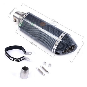 Tuyau de silencieux d'échappement universel, 35-51mm, pour <span class=keywords><strong>Moto</strong></span> Honda Cbr250 CB400 Yzf Fz400 <span class=keywords><strong>Z750</strong></span> - Product Image 2