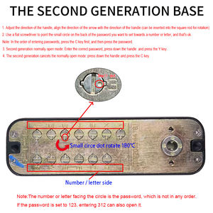 Cerradura de combinación mecánica sin llave a prueba de agua, caja fuerte de aleación de Zinc para equipo de gabinete para aplicación de puerta - Product Image 6