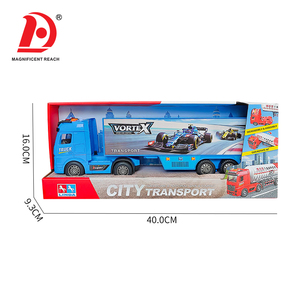 Camion de transport à inertie grande taille pour enfants, motif course F1, avec rangement, jouet véhicule de transport - Product Image 5