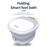 Masseur de pieds électrique pliable à prix avantageux, spa pour les pieds intelligent et portable, bain d'eau de 1,5 à 7 L avec bulles et chauffage infrarouge