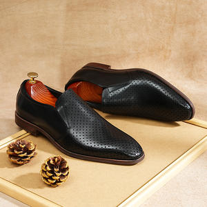 Sandales décontractées pour hommes JiuZhou C1-14-18, élégantes et respirantes, en cuir véritable, antidérapantes, style Oxford - Product Image 3