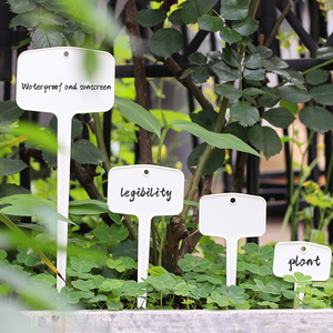 GREENSIDE Etiquettes modernes imprimées sur mesure pour plantes Etiquettes personnalisées en <span class=keywords><strong>ardoise</strong></span> écologique fabriquées à partir de fleurs en plastique Marqueurs - Product Image 2