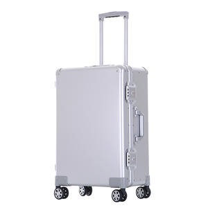 <span class=keywords><strong>Valise</strong></span> à roulettes lisse en Aluminium 100%, <span class=keywords><strong>valise</strong></span> à <span class=keywords><strong>cabine</strong></span>, <span class=keywords><strong>valise</strong></span> à roulettes, <span class=keywords><strong>bagage</strong></span> en Aluminium - Product Image 4