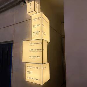 Letrero Luminoso Acrílico, Letrero Colgante para Exteriores, Letrero para Cafetería, Letrero Luminoso LED Rectangular para Calle, Letrero Comercial Impermeable para Cafetería - Product Image 2