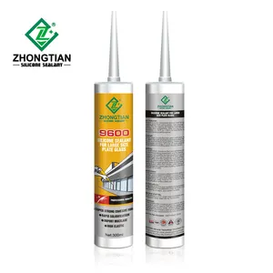 Zhongtian 9600 Azijnglas Lijm 3M Siliconen Kleefstoffen & Afdichtingsmiddelen Voor Glasplaat Vloeibare Polydimethylsiloxaan 9 Maanden 618-493-1