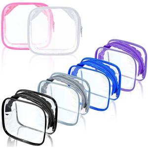 Waterproof Transparent PVC Makeup Bag Plastic Zipper Cosmetic Bag Custom Printed logo Cosmetics Makeup Travel Make up Pouch - Product Image 6