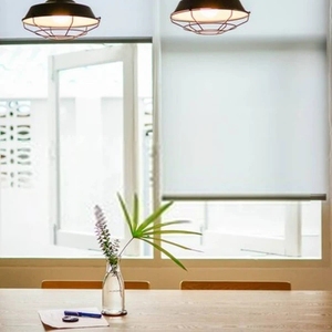 Stores roulants sans fil à revêtement <span class=keywords><strong>blanc</strong></span>, choix de couleur blanche, occultant 100% - Product Image 1