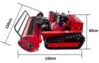 Moteur monocylindre 4 temps 12 CV 192 CC avec poignée pliable DIY, largeur de coupe 800 mm, alimenté au diesel, démarreur électrique, télécommande