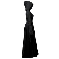 La robe de sorcière d'Halloween la plus vendue, costume de cosplay de magicien à capuche pour spectacle sur scène en 2026