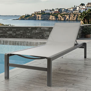 เก้าอี้อลูมิเนียมปรับได้ทันสมัยเก้าอี้อาบแดดสระว่ายน้ำของโรงแรมเก้าอี้เอนกันน้ำกันรังสียูวีใช้ในสนามล่องเรือ - Product Image 1