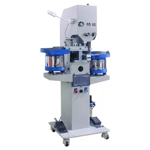 automatic double cap nail makinng riveting attaching machine for paper bags