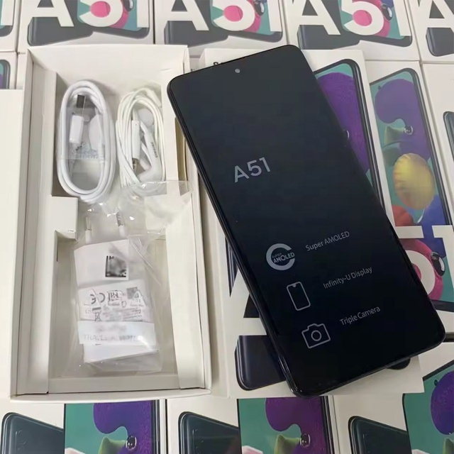 Wholesale US Global Version for Am Sung A51 128GB 1sim Used Mobile Phone Android Original A50 A52 A14 Cellphone Smartphone