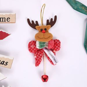 Low Moq Wholesale Premium Soft Fabric Tree Ornaments <b>Reindeer</b> Santa Hangings Holiday Decor for <b>Christmas</b> Events - Product Image 4