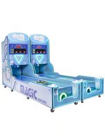 Système de simulation de jeu de bowling vidéo automatique à monnayeur avec fonctions de tir au laser