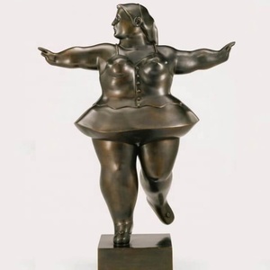 Décoration de jardin moderne, sculpture en cuivre <span class=keywords><strong>nue</strong></span> dansant, taille humaine, bronze, femme africaine <span class=keywords><strong>nue</strong></span>, statue de femme corpulente - Product Image 5