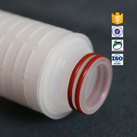 Cartouche filtrante plissée microporeuse en PP de 20 pouces