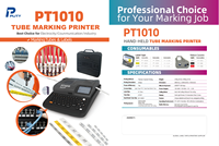 PUTY kualitas tinggi 300dpi pemotong otomatis dengan termal langsung Label kertas Printer industri Max 12mm ukuran tersedia
