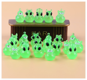 Figuras Decorativas 3D de <span class=keywords><strong>Cactus</strong></span> y Suculentas para Coche, Figuras Miniatura de Pato Alienígena de Dibujos Animados, Figuras Luminosas a Granel, Juego de Juguetes para Baño, Materiales de Arte - Product Image 1