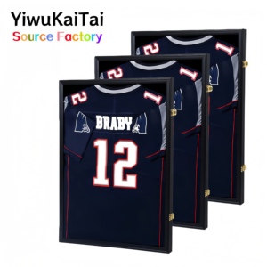 YiwuKaitai Football Jersey Display Case <strong>Frame</strong> MDF 60x80cm 70x90cm Wood <strong>Frame</strong> Shatterproof Acrylic Glass Jersey Display Case <strong>Kit</strong> - Product Image 1
