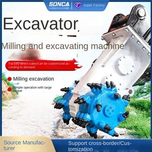 Máquina Fresadora Longitudinal para Excavadoras SONCA, Equipo de Sección Frontal, Fresadora para Ranurado de Túneles y Taludes, Pavimento de Concreto - Product Image 4