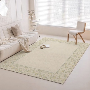 Alfombra con Diseño Floral <span class=keywords><strong>para</strong></span> <span class=keywords><strong>Mesa</strong></span> <span class=keywords><strong>de</strong></span> Comedor, Alfombras Beige Antideslizantes <span class=keywords><strong>para</strong></span> Sala <span class=keywords><strong>de</strong></span> Estar, Alfombra <span class=keywords><strong>de</strong></span> Estilo Turco <span class=keywords><strong>para</strong></span> Dormitorio - Product Image 6