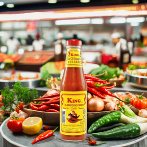 KING Malaysia-Made HALAL Sweet Chili Garlic <b>Sauce</b> Hot & Spicy 320g in Bottle for Flavor Enhancement - Product Image 1