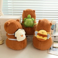 HY198 Offre spéciale de haute qualité Capybara doux poupée sac à dos eau cochon d'inde en peluche mignon gros Capybara en peluche jouet
