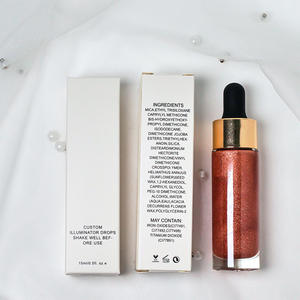 11 couleurs mettent en évidence la marque privée de haute qualité maquillage métallique ombre à paupières OEM professionnel liquide surligneur <span class=keywords><strong>illuminateur</strong></span> gouttes - Product Image 4