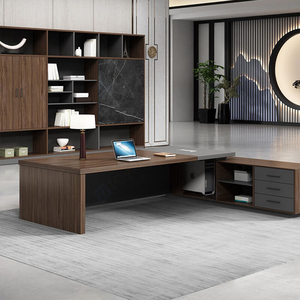 Bàn làm việc hình chữ L hiện đại cao cấp LR-BD-041, chất liệu gỗ thân thiện với môi trường, nội thất văn phòng cho tòa nhà & bệnh viện - Product Image 3