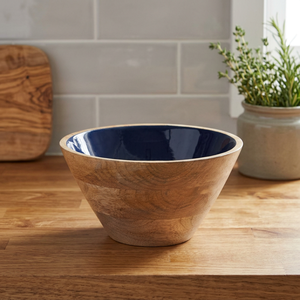 Bol de madera con Mango marrón oscuro, 23 cm x 23 cm x 12 cm - Product Image 4