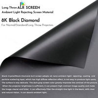 Écran de Projection à Cadre Fixe ALR Black Diamond 2025, Bordure Ultra-Fine de 7MM, Rejet de Lumière Ambiante, 4K 8K 3D HD, pour Projecteur Standard