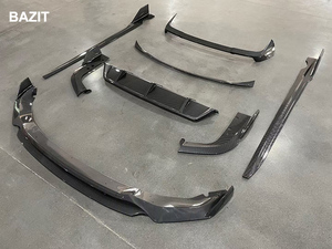 BAZIT X5 G05 diffusore posteriore con labbro anteriore minigonne laterali spoiler G05 fibra di carbonio look aero kit per BMW