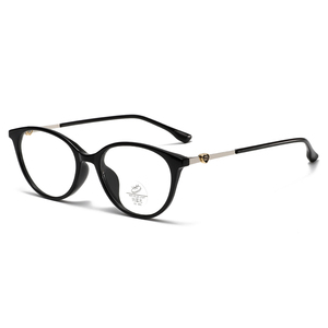 Montature per <span class=keywords><strong>Occhiali</strong></span> <span class=keywords><strong>da</strong></span> <span class=keywords><strong>Vista</strong></span> Rotonde Retrò Ultraleggere Personalizzate in TR90 con Blocco Luce Blu per Donna - Collezione 2026 - Product Image 3