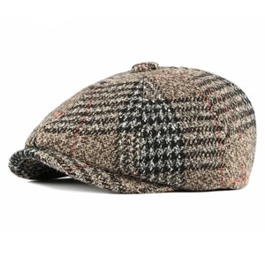 Ready to Ship <strong>Men's</strong> Flat Newsboy Cabbie <strong>Hat</strong> for <strong>Men</strong> Ivy Driving Gatsby paperboy <strong>hats</strong> Grid <strong>Woollen</strong> <strong>Hat</strong> - Product Image 3